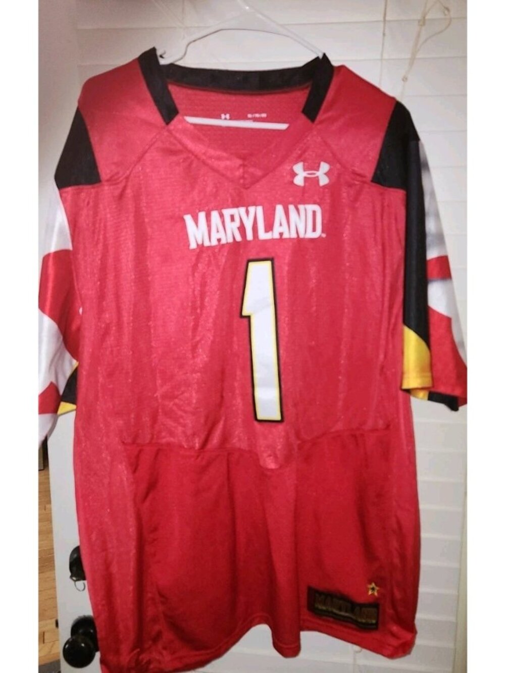 Under Armour  Maryland Terrapins #1 Football Jersey adult XL Loose